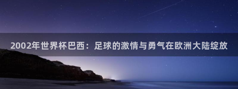 男足世界杯预选赛赛程:2002年世界杯巴西:足球的激情与勇气在欧洲大陆绽放